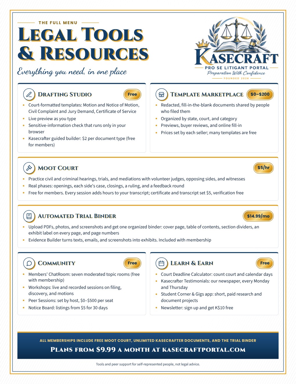 Legal Tools & Resources flyer preview